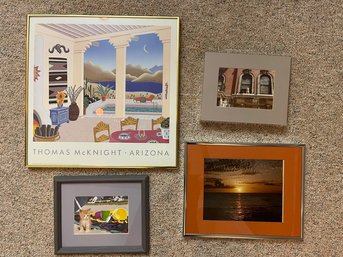 Framed Originals Of Cats & Dogs & Framed Poster From Aizona