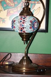 Swan Neck Turkish Mosaic Table Lamp