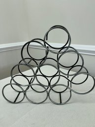 Wrought Iron Wine Rack For 9 Bottles