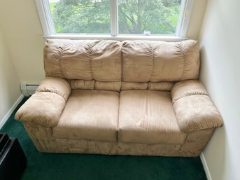 Pleather Love Seat Sofa