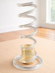 Vintage Lucite Sculptural Spiral Umbrella Stand - Westport