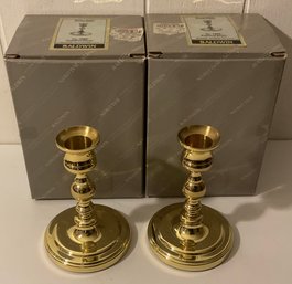PR. Baldwin Brass Candlesticks, Vintage, Brand New #7205.
