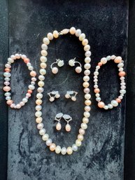 Tahitian Pearls, Multi Color, In Cream, Pink, Multi Size, Pretty Colors