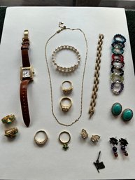 Multi Stone, Sterling Silver, Enamel, Turquoise, Pretty Lot