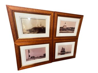 Lighthouses-Montauk Point, Fire Island, Race Rock, Plum Island, Artist Stanley Julian