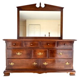 Ethan Allen 'Classic Manor' 9 Drawer Dresser With Mirror
