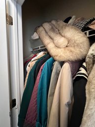 Mens And Ladies Coats, With Fur Wrap