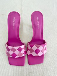 Marc Fisher Party Pink Woven Sandals Size 7.5