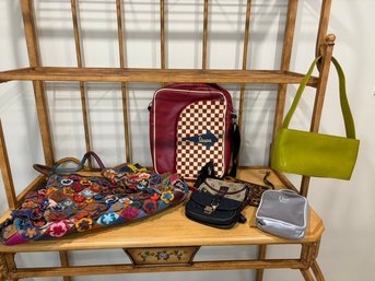 Borgonicchio Multi Colored Leather Tote, Vespa Retro Style Shoulder Bag, Tusk Shoulder Bag & 3 Purses