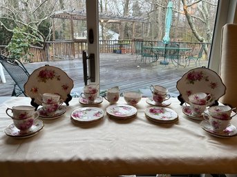 American Beauty, Royal Albert Crown China, Luncheon Set