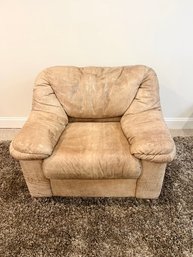 Aged Leather Comfy Chair