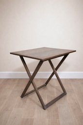 Mid Century Ansager Mobler Danish Teak Folding Side Table