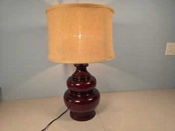 Decorative BurgundyTable Lamp