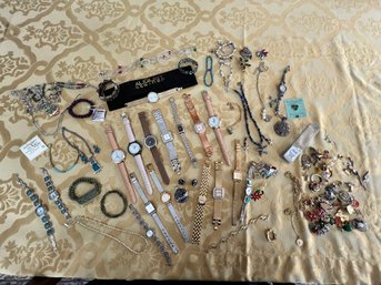 Costume Jewelry, Multiple Watches, And Then Some