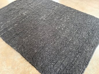 Ikea Charcoal Gray/black Chunky Woven Area Rug #2