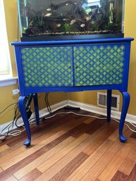 1960's Gustavian Style Hand Painted & Stenciled Cabinet