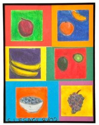 Original Folk Art Stills In Oil Pastels