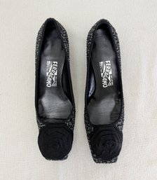 Pair Of Ferragamo Low Healed Size 8 Shoes, Italy