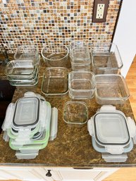 Glass Tupperware & Plastic Lids