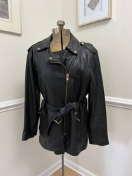 Albert Duke Belted Jacket Size M 29'l