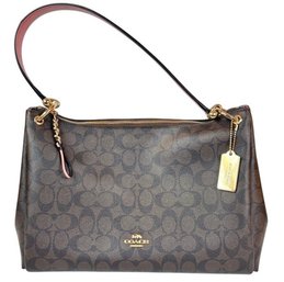 New Coach Brown Signature Mia Bag  W/tags