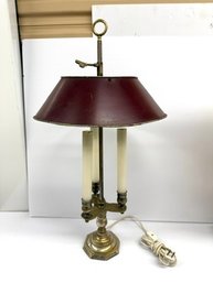 Bouillette  Silver Plate French Lamp
