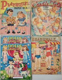 1940's Era Group Of 5 Paper Dolls Books