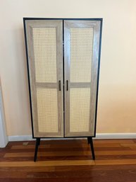 Rustic Farm House Storage & Cabinet, Includes 4 Fabric Storage Cubes