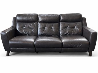 A Modern Leather Recliner Couch - Comfy!