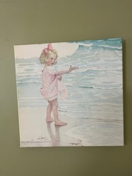 Wall Art Of Child On A Beach