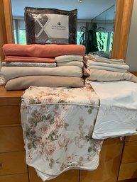 Peach And Soft Toast Colors, Duvet, Sheets, Fleece, Pillow Covers, 10 Lb Blanket! Queen Size