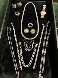 Sterling Silver, 105 Dwt W/watch