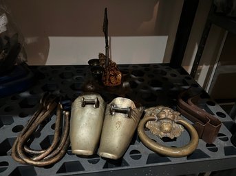 Brass Northwind Door Knocker, Brass Chaparral Pair, Plus