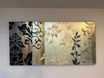 Decorative Wall Art With Gold, Silver & Black