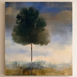 Tranquil Oil Or Acrylic Painting On Canvas Titled 'summer Storm 1' Michael Bennett Dated '06