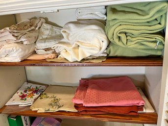 Twin Sheets, Hand Embroidered Pillow Cases, Table Clothes, Blankets, Hand Towels & More