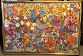 Crochet And Woven Floral Garden Wall Hanging