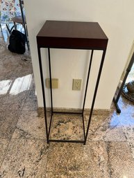 Metal And Wood Pedestal