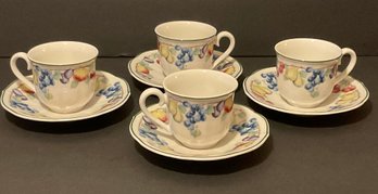 Villeroy & Boch, Demi Tasse Melina Cups & Saucers