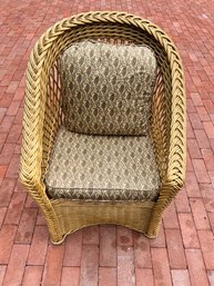 Bielecky Brothers, NY, NY,  Rattan Chair With Matching Cushions