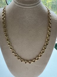 14 Kt Yellow Gold Circles That Look Like A Rope Chain At The Edges, Weighs 3.0 Dwt