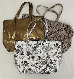 3 Totes, One From Henri Bendel NY