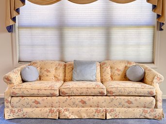 Ethan Allen 'Traditional Classics' Floral Upholstered Sofa