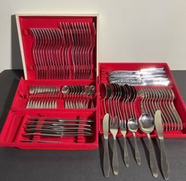 Eternum Service 12 Stainless 18/8 Flatware, Cutlery Large Set.