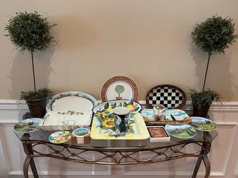 What A Lot Of Imported Ceramics And Names! Italy, England, And America