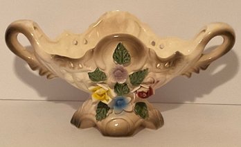 Vintage Petite 2 Handled Planter, Centerpiece.