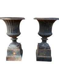 Cast Iron Pedestals With Urns