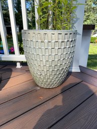 Ceramic Planter, Lattice Pattern