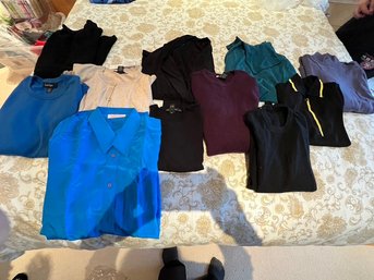 Silk, NWT, Wool, Textured Sweaters, And Shirts, Size S-m