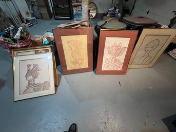 Signed Artwork-see Descriptions,